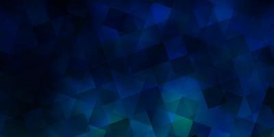 Dark BLUE vector pattern with polygonal style with cubes.