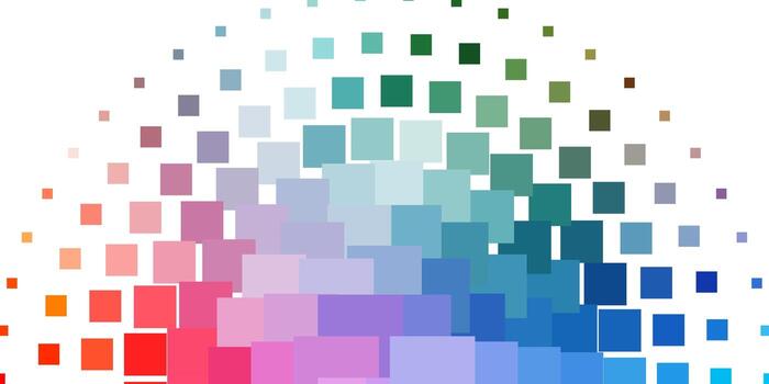 plantilla de vector multicolor claro en rectángulos.