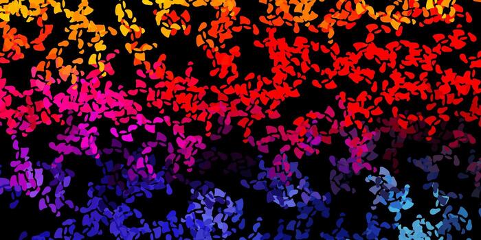 Dark multicolor vector background with random forms