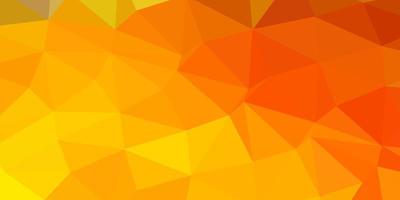 Dark yellow vector abstract triangle texture.