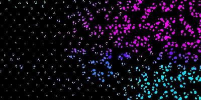Dark pink, blue vector pattern with abstract shapes.