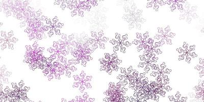 Light pink vector doodle background with flowers.