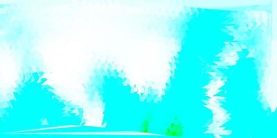Light blue, green vector abstract triangle template.