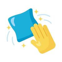 hand wiping cleaning detailed style vector