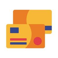 credit cards payment online flat style vector