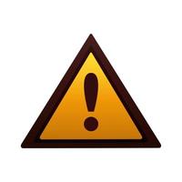 alert triangle sign icon vector