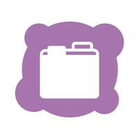 folder file document block style icon vector