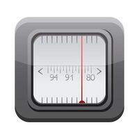 radio app button menu isolated icon vector