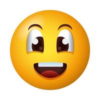 happy emoji face gradient style icon
