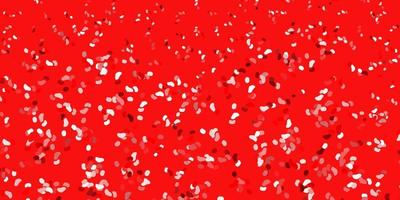 Light red vector background with random forms.
