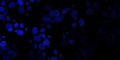 Dark blue vector template with abstract forms.