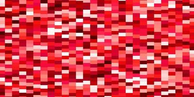 textura de vector rojo claro en estilo rectangular.