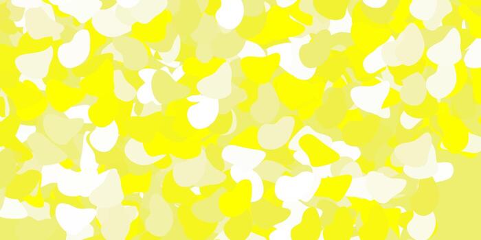 Light yellow vector pattern with abstract shapes.