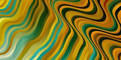 Light Green, Yellow vector pattern with lines.