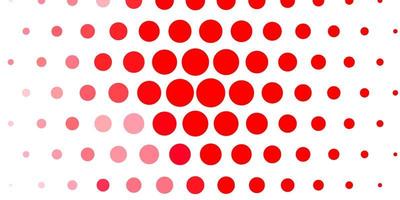 Light Red vector pattern with spheres.