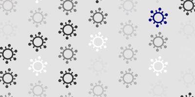 Light Gray vector template with flu signs