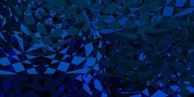 Dark blue vector background with triangles.