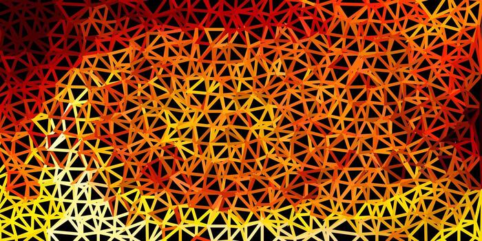patrón de triángulo abstracto vector naranja claro.