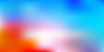 Light blue, red vector abstract blur texture.