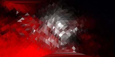 Dark red vector triangle mosaic pattern.