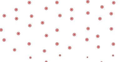 Light Red vector pattern with spheres.