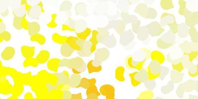 Light yellow vector pattern with abstract shapes.