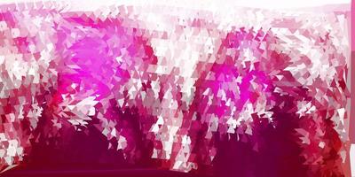Dark pink vector triangle mosaic background.