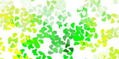 Light green, yellow vector template with abstract forms.