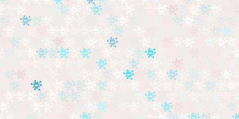 Light Pink, Green vector template with flu signs.
