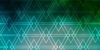 Light Blue, Green vector backdrop with lines, triangles.