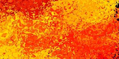 Light orange vector background with triangles.