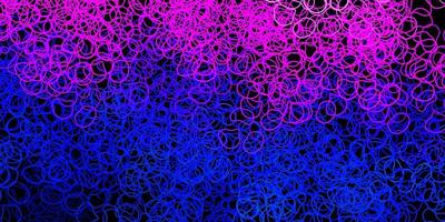plantilla de vector de color rosa oscuro, azul con formas abstractas.