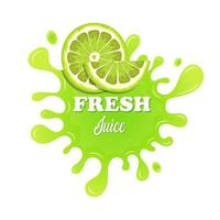 Fruit juice splashes vector design illustration isolated on white background