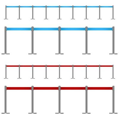 Airport fence vector design illustration isolated on white background