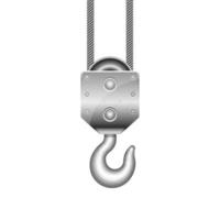 Crane hook vector design illustration isolated on white background