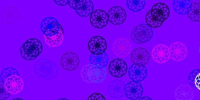 Light Purple, Pink vector background with bubbles.