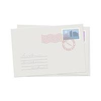 Mail envelope vector design illustration isolated on white background