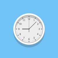 Clock vector design illustration isolated on background