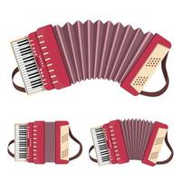 Accordion vector design illustration isolated on white background