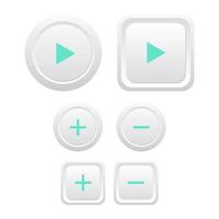 Multimedia control buttons vector design illustration isolated on white background
