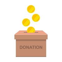 Donate money for charity vector design illustration isolated on white background