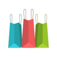 Shopping bag vector design illustration isolated on white background