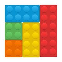 Building blocks vector design illustration isolated on white background