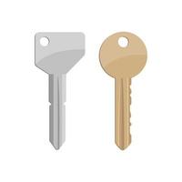 Door key vector design illustration isolated on white background