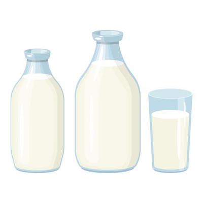 Free milk bottle - Vector Art