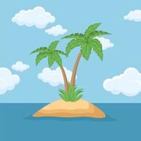 Palm tree vector design illustration . Palm tree background