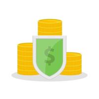 Money protection vector design illustration isolated on white background