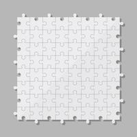 Puzzle pieces vector design illustration isolated on grey background