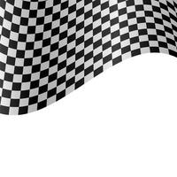 Racing flag vector design illustration isolated on  white background