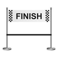 Finish line vector design illustration isolated on white background